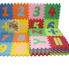 [ Terbaru ] EZP Karpet Puzzle Evamat Abjad Mini / Angka dan simbol / Alas bermain Anak  □