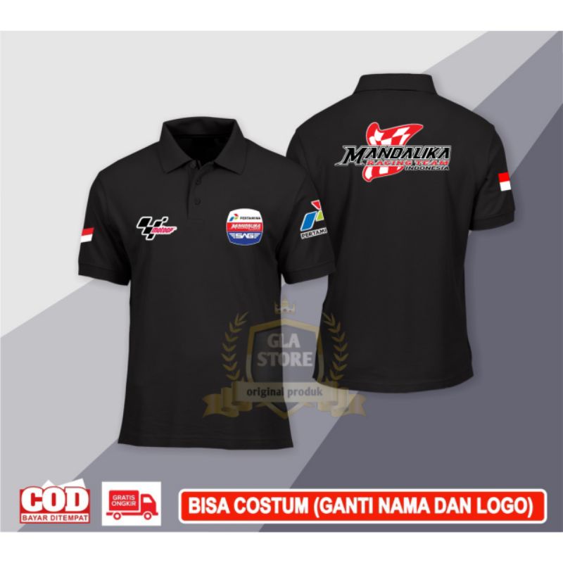 kaos polo kerah sirkuit mandalika/baju sirkuit mandalika