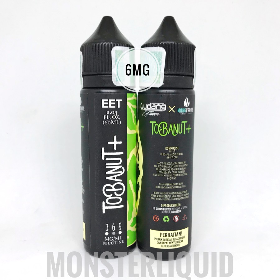 TOBANUT+ BACCO PEANUT PLUS MENTHOL BY GUDANG FLAVOR 6MG 60ML