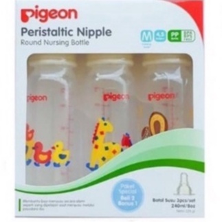 Pigeon Botol 50ml, 120ml, 160ml, 240ml Isi 3 Standart Wideneck