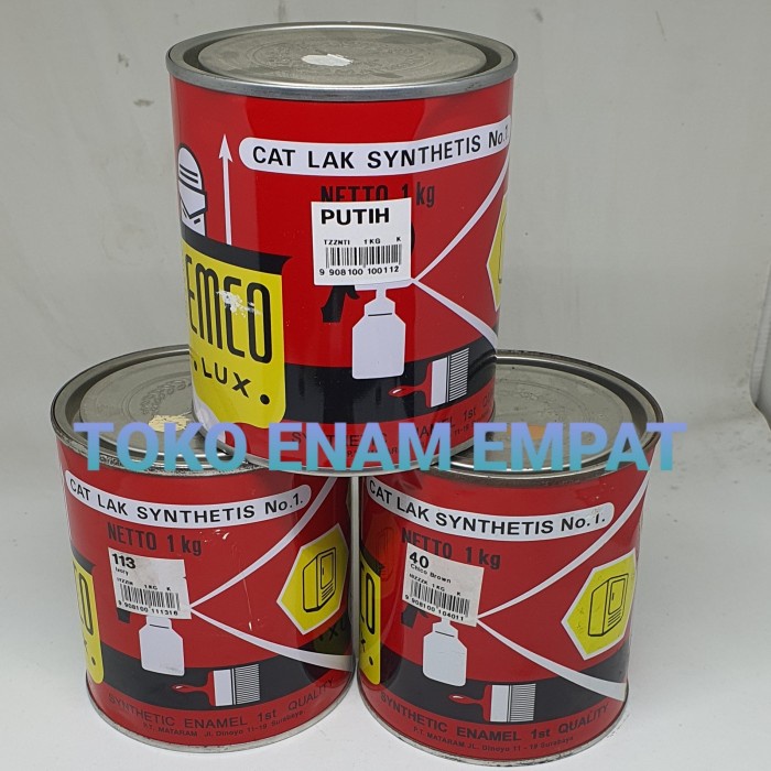 Cat Kayu dan Besi Emco 1 kg (warna biasa)