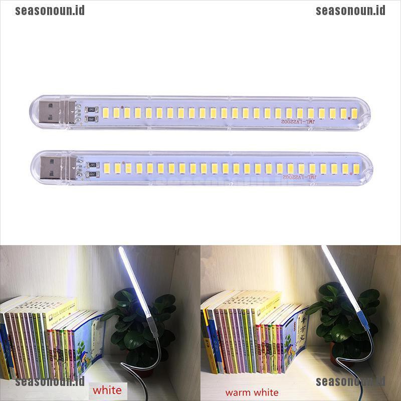 (sea) Lampu Baca 24 LED 5V 12W Dengan Port USB