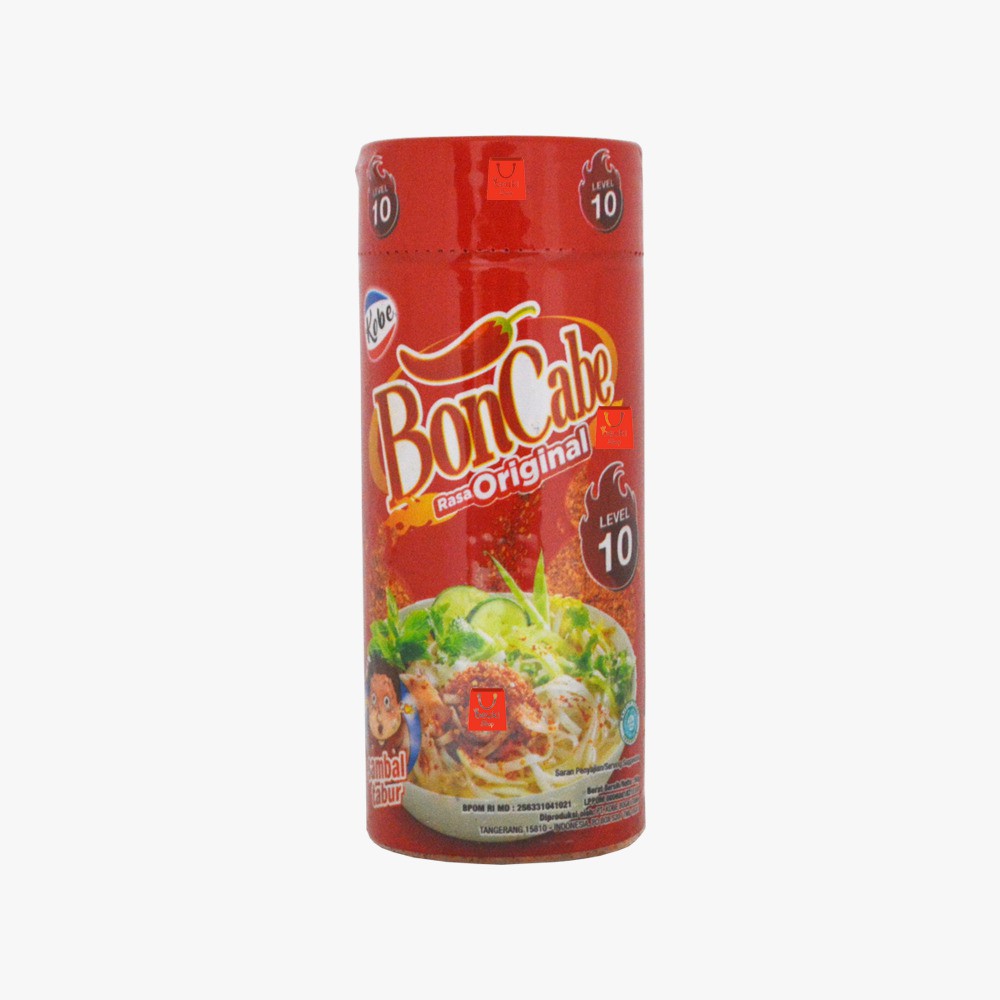 

BOTOL Kobe Bon Cabe Rasa Original Lv 10 Sambal Tabur Pedas Kemasan Botol - 50gr