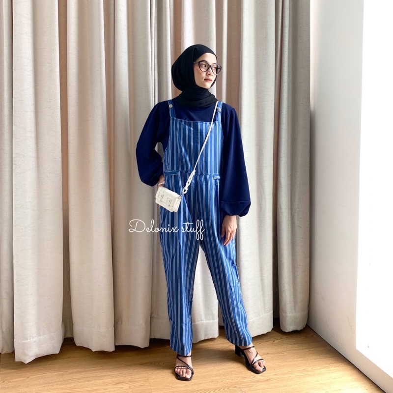 Lexy stripe jumpsuit