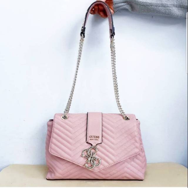 Tas guess violet medium pink bag