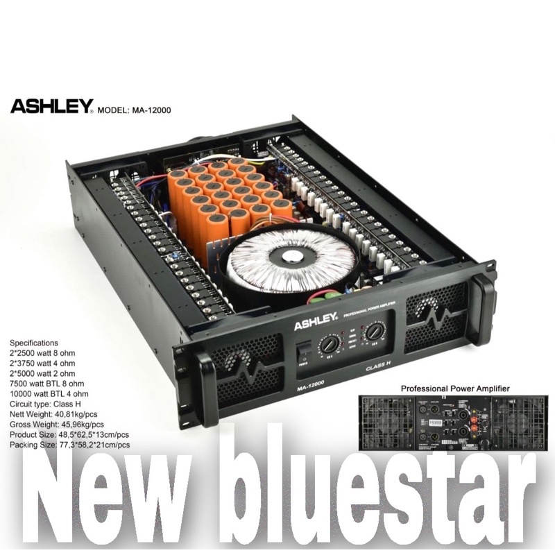 Power Ashley MA 12000 Original Amplifier MA12000 Class H