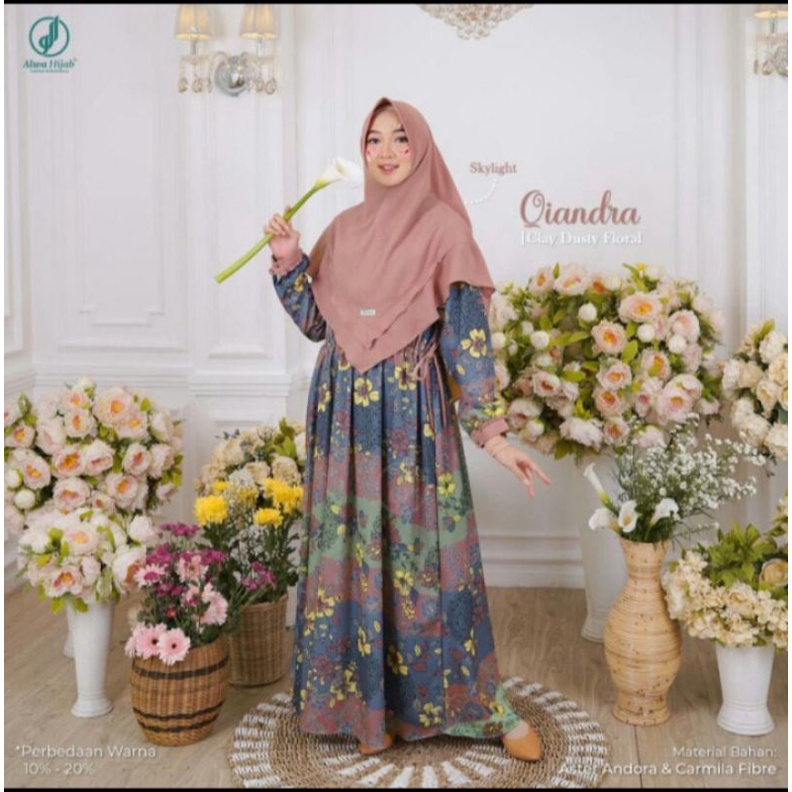 Qiandra set Sky light (alwa hijab)