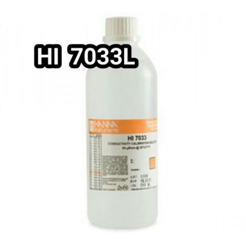 Hanna HI-7033L 84uS/cm Conductivity Calibration Solution, 500mL HI7033L