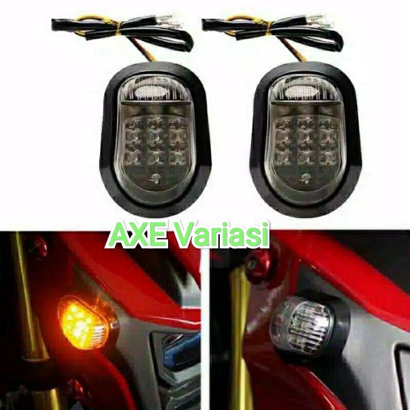 sen tempel kodok atau sen tempel d68 kaca cembung universal harga untuk 1 set lampu barang sesuai di foto