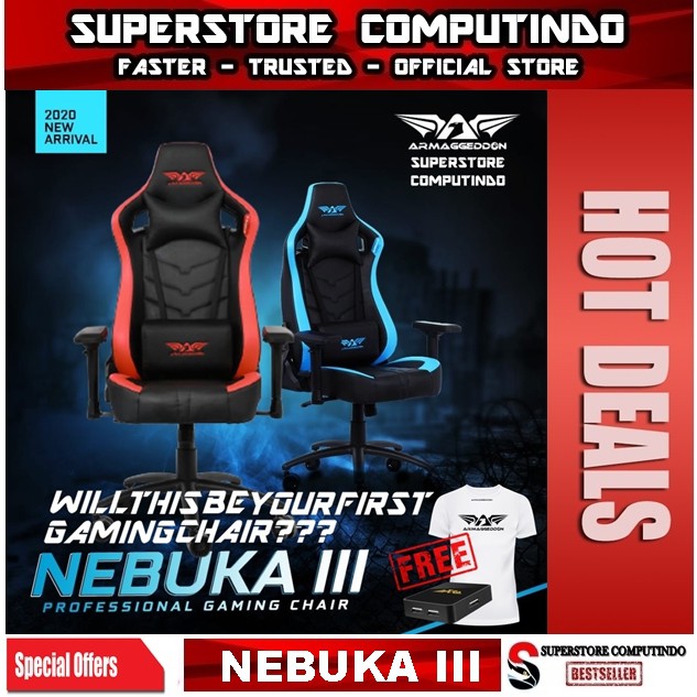 Armaggeddon Nebuka III Kursi Gaming Premium - Gaming Chair Nebuka 3