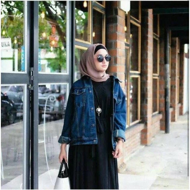 Promo bayar ditempat / COD jaket jeans oversize wanita jaket denim jaket jumbo