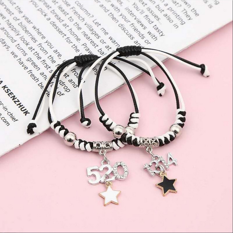 2pcs Gelang Luminous Adjustable Untuk Pria Dan Wanita