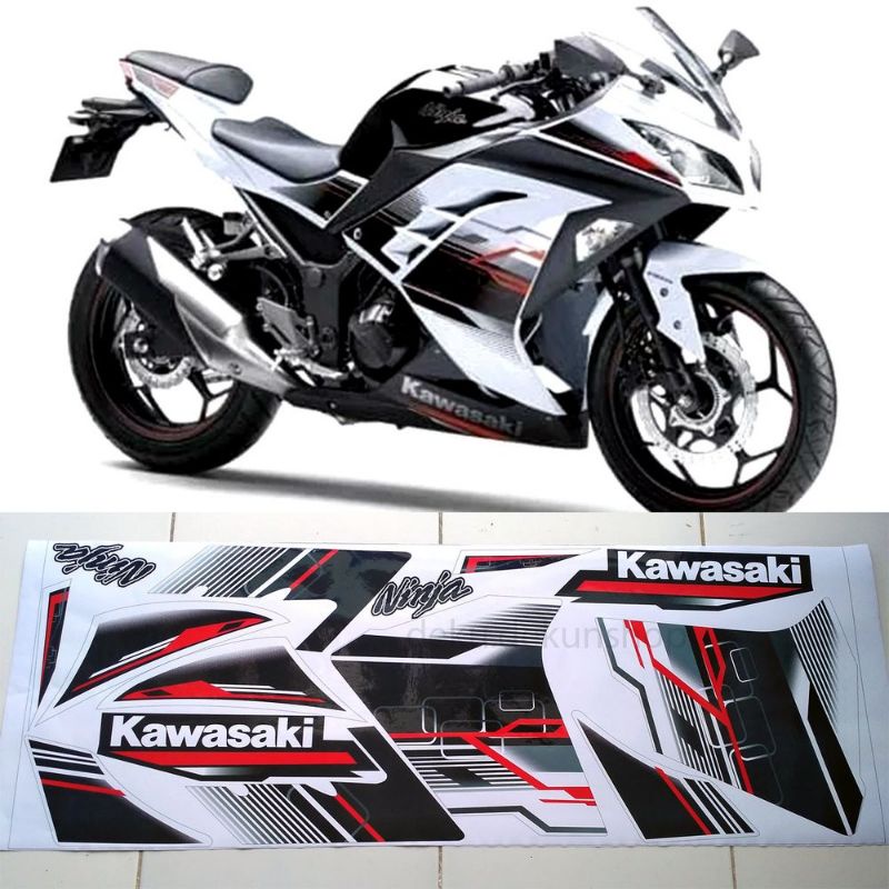 striping ninja 250 fi se / striping ninja 250 fi se putih / striping ninja 250 fi spesial edition pu