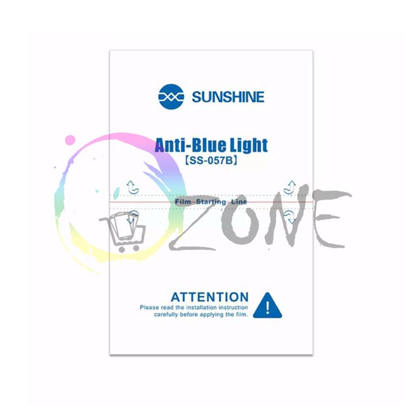 ANTI GORES HYDROGEL BLUE LIGHT SUNSHINE SS-057B 1 BOX ISI 50 PCS