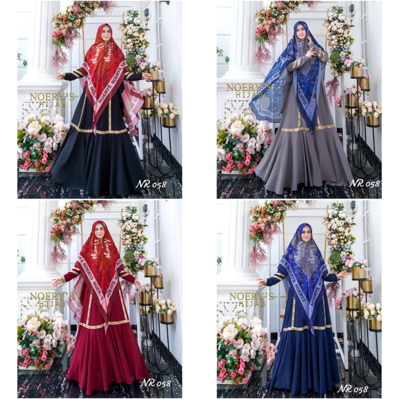 NR 058 by noerys gamis set syari