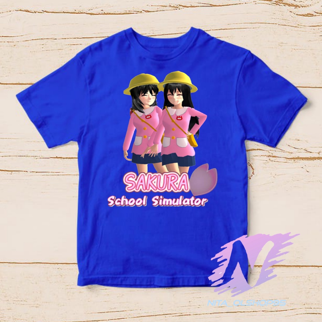 kaos sakura school simutalaor kaos anak karakter sakura terbaru