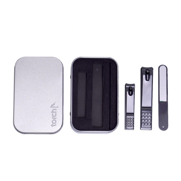 misi- Torch Gunting Kuku Set Tajam Premium Stainless - Nail Clipper Nomina