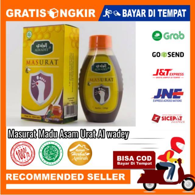 Madu Asam Urat Rematik linu nyeri Sendi obat herbal Asli Original Al wadey