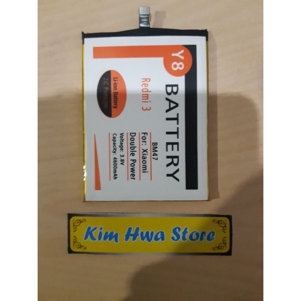batrei xiaomi redmi 3 / batrei xiaomi redmi 4x / batrei xiaomi redmi 3s / BM47 merk Y8