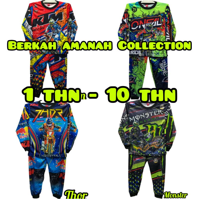 FULL PRINTING/JERSEY MOTORCROSS ANAK-ANAK TERMURAH/STELAN MOTORCROSS ANAK TERBARU