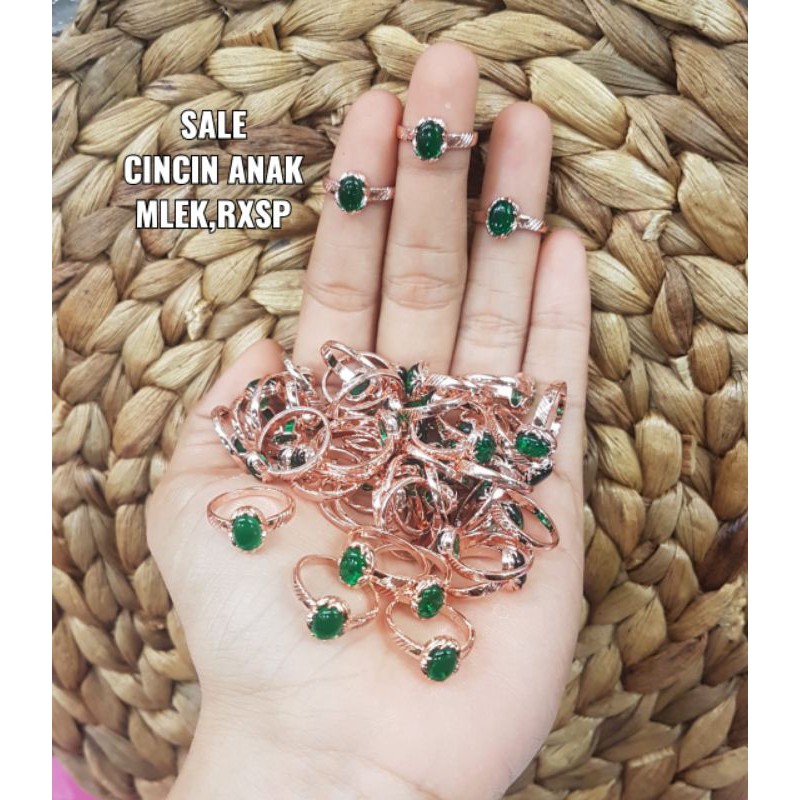 Cincin replika mas 24k anak (usia 0-5thn)dan dewasa mata merah,persis seperti asli,awet,tahan lama