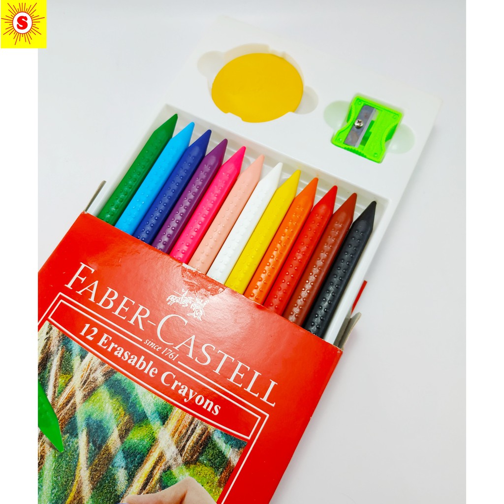 

Faber Castell Erasable Crayons 12 Warna (Crayon Bisa Dihapus)