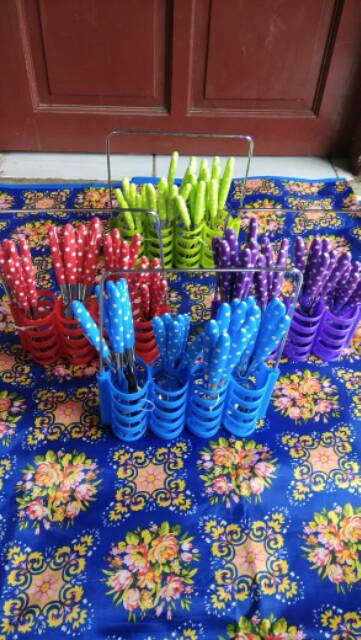 Sendok polkadot steinless 24 pcs