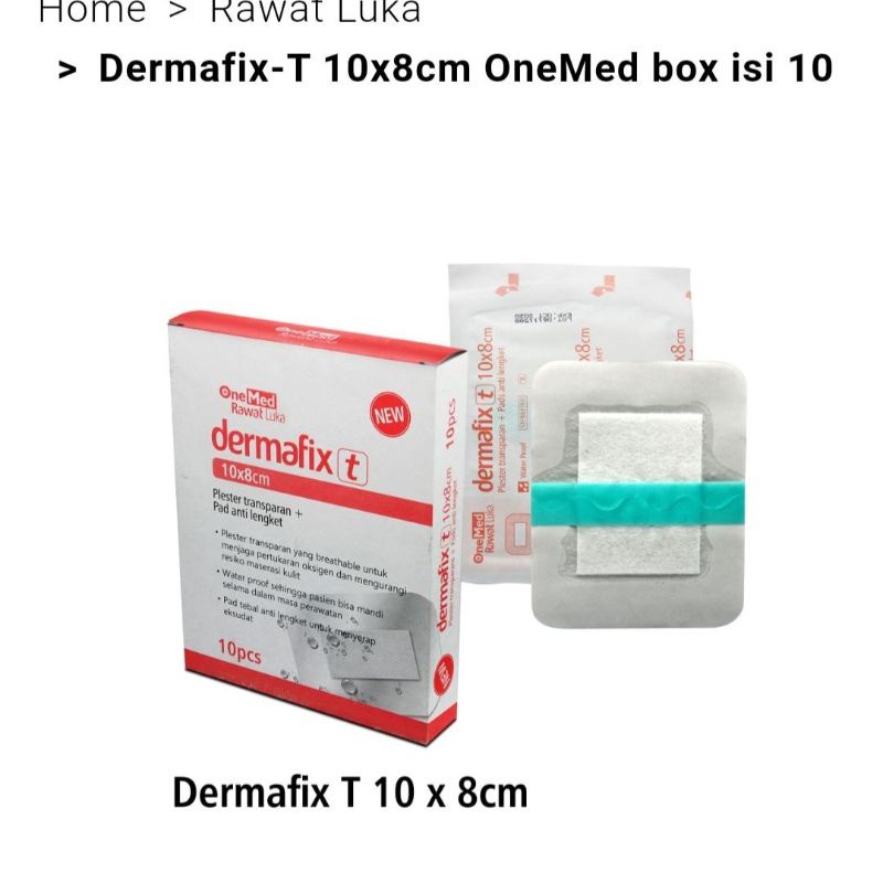 One Med Demafix - Plester Luka Pad Anti Air Transparan