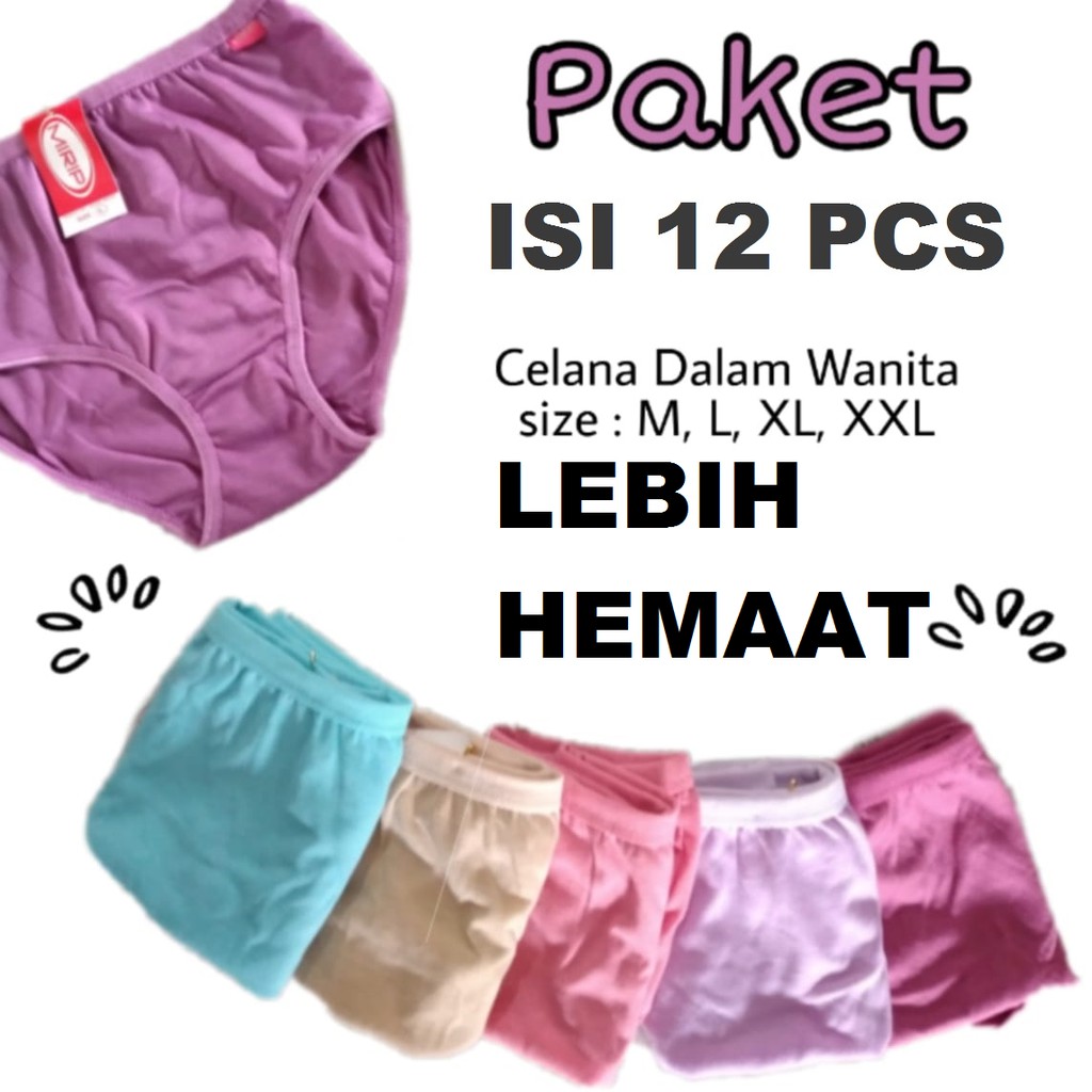 [12PCS] CD CAWET WANITA / SEMPAK WANITA / CELANA DALAM WANITA