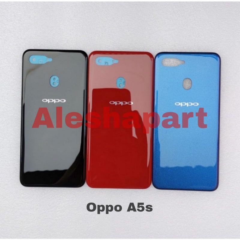 Backdoor/Back Casing/Tutup Belakang OPPO A5S Fullset ring kamera