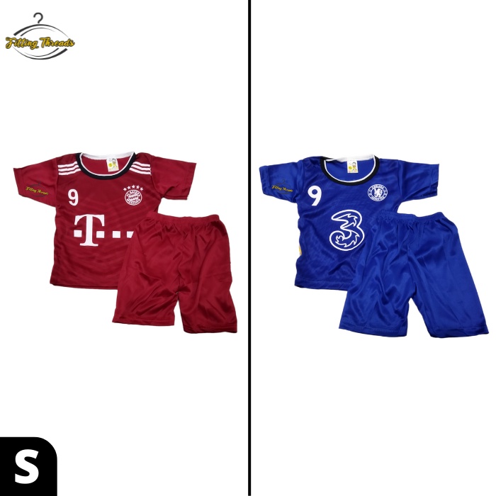 Setelan Baju Celana Bola Anak Bayi 0-12 Bulan Lengan Pendek / Stelan Kaos Bola Bayi Newborn