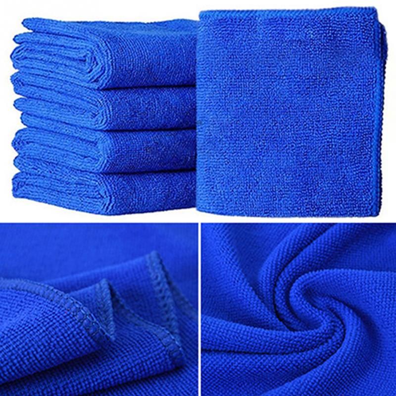 Handuk Mikrofiber Lap Pengering Mobil 22 x 24 CM - WJJD201 - Blue