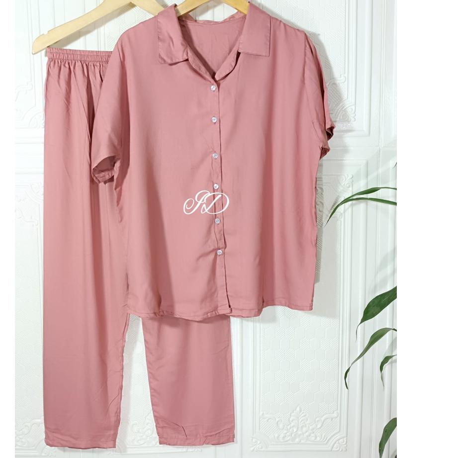 Muraaaahh.. Id BAJU TIDUR PIYAMA SET KEMEJA CP LENGAN PANJANG CELANA PANJANG  SET ANDIN PREMIUM BANY