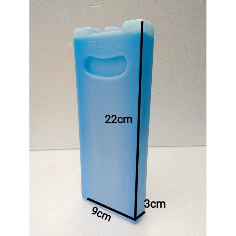 blue ice pack thermafreeze frizgel ukuran 9×22×3 cm ice pack sekuran batu bata