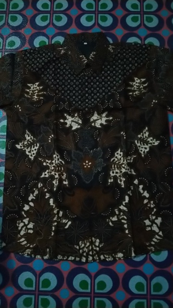 Sandagel Kemeja Batik Pria Lengan Pendek Katun Halus Full Furing Alethea