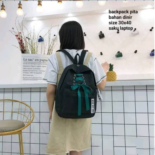 BACKPACK PITA TAS RANSEL WANITA READY TAS BACKPACK/TAS WANITA/TAS RANSEL/TAS SEKOLAH / TAS CEWEK TAS