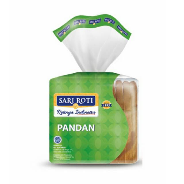 

SARI ROTI Roti Tawar Pandan 1 Pcs