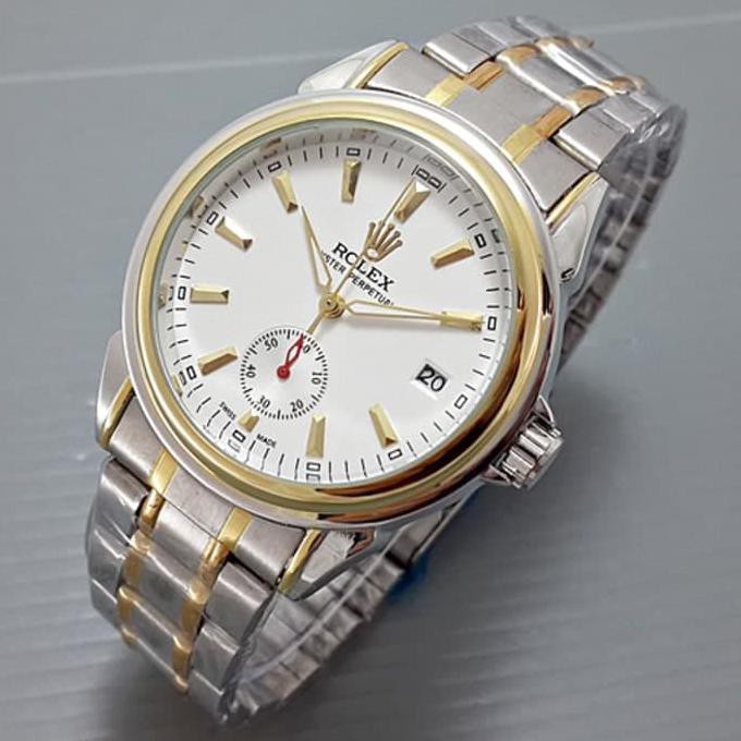 NOTED ASLI JAM TANGAN PRIA / ROLEX AUTOMATIC + STUDIO JAM GROSIR - SILVERHITAM 