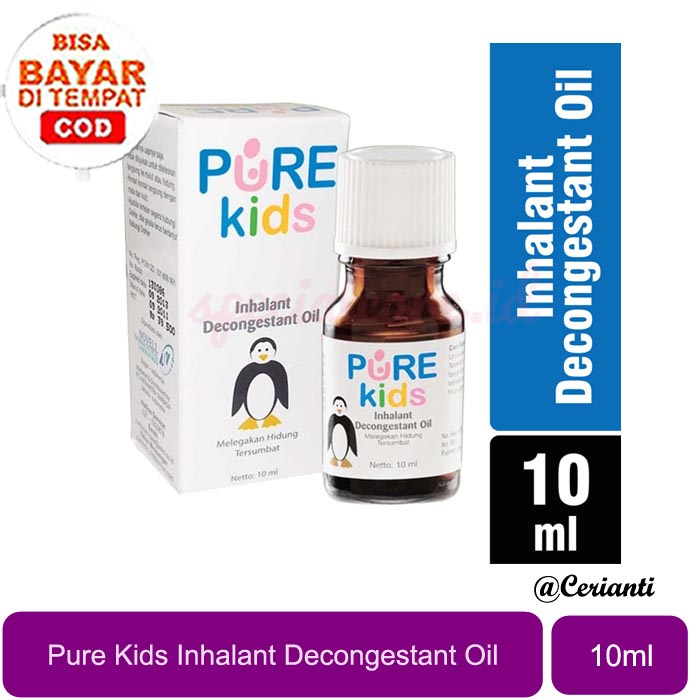 Pure Kids Pure Baby Inhalant Decongestant Oil - 10mL | Original | Geranium | Lemon_Cerianti