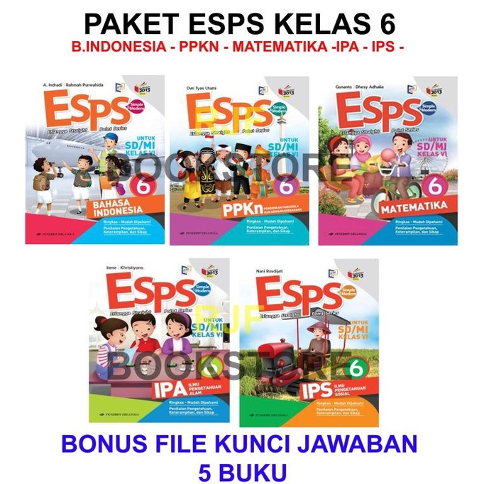 

PAKET ESPS KELAS 6 SD K13N PLUS KUNCI JAWABAN Star Seller Termurah