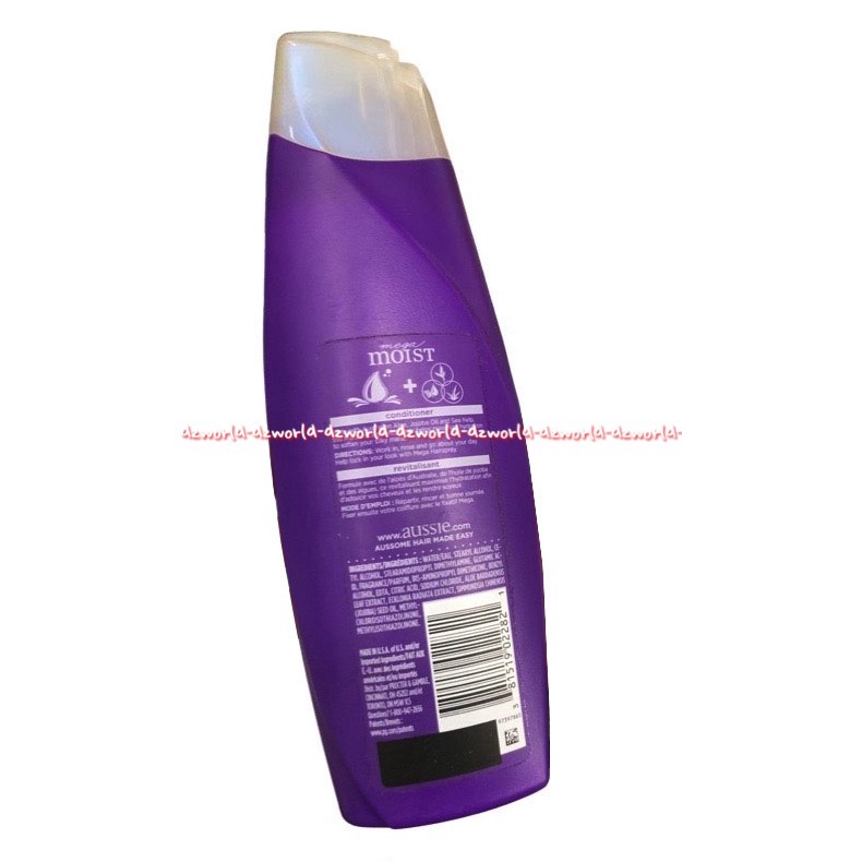 Aussie Mega Moist Conditioner 400ml Mega Smooth Volume Mend Miracle Mend Revitalisant Konditioner Menutrisi Rambut Ausie 400 ml