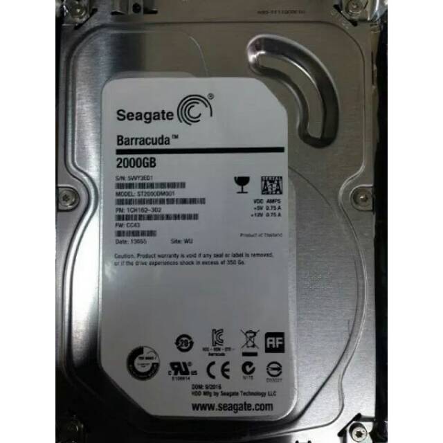 Hardisk 2 tb seagate garansi 1 tahun buat dvr cctv