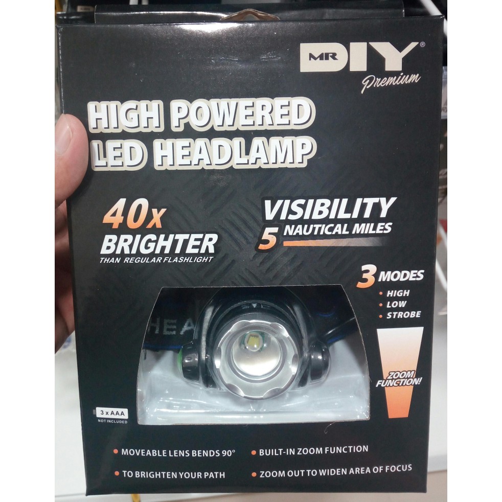 HEADLAMP LED HIGH POWERED MR D.I.Y