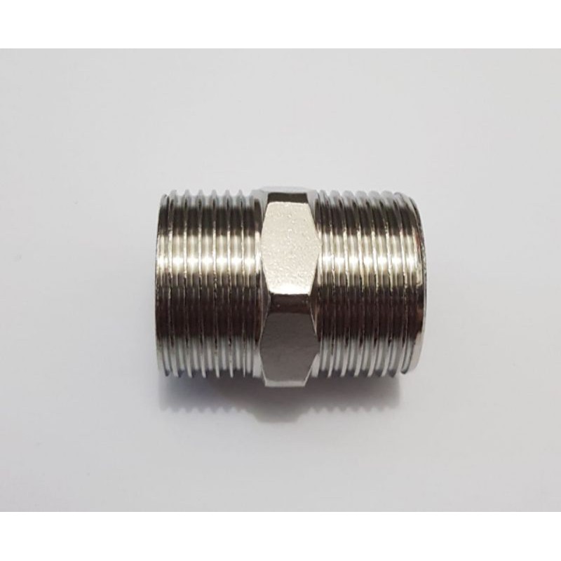 Double nepel 3/4 inch stainless - double nepel