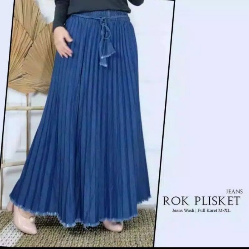 ROK PANJANG PLISKET WANITA/ROK PLISKET RAWIS WANITA/ROK PANJANG WANITA TERMURAH