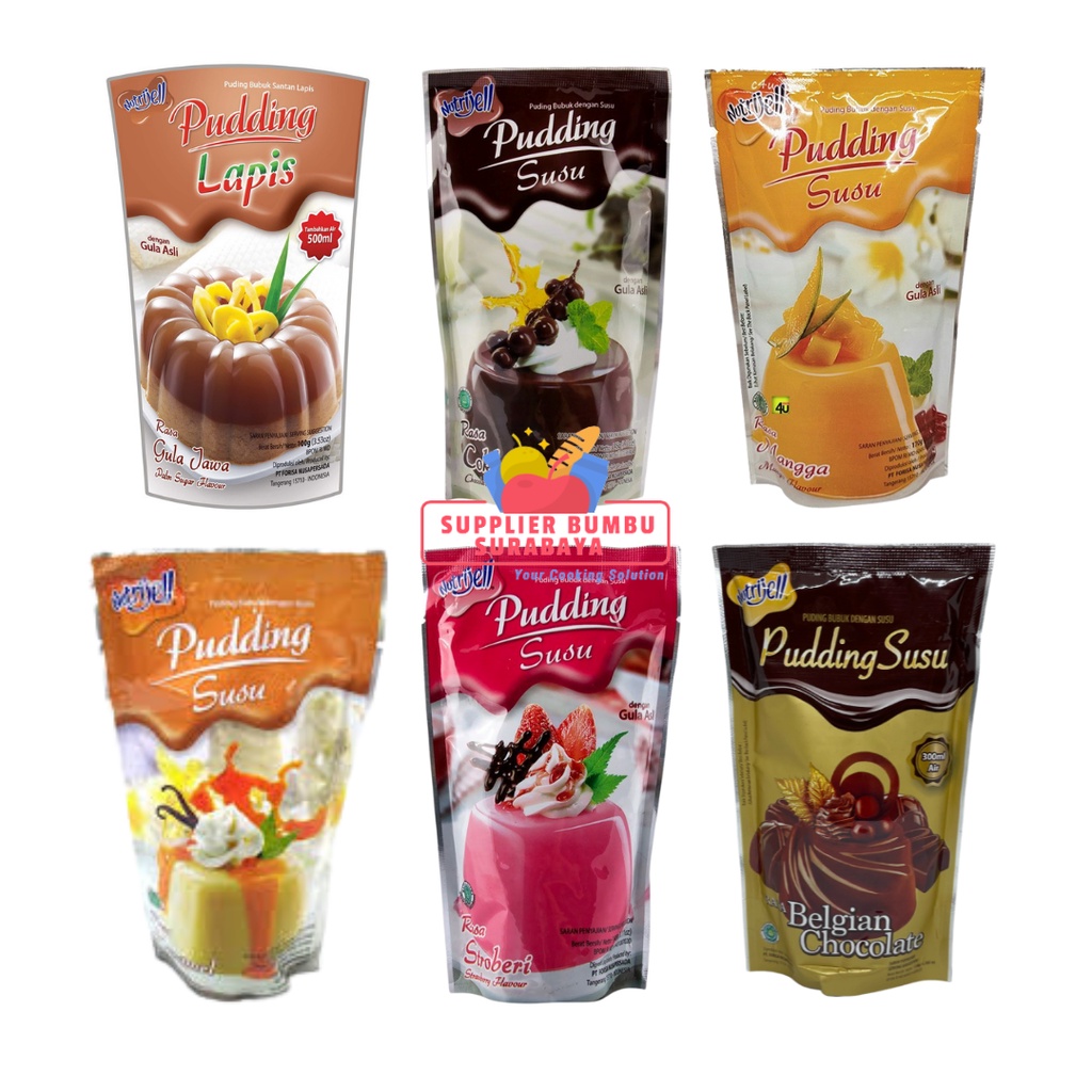 Nutrijell - Pudding Susu Lapis dan Santan All Variants