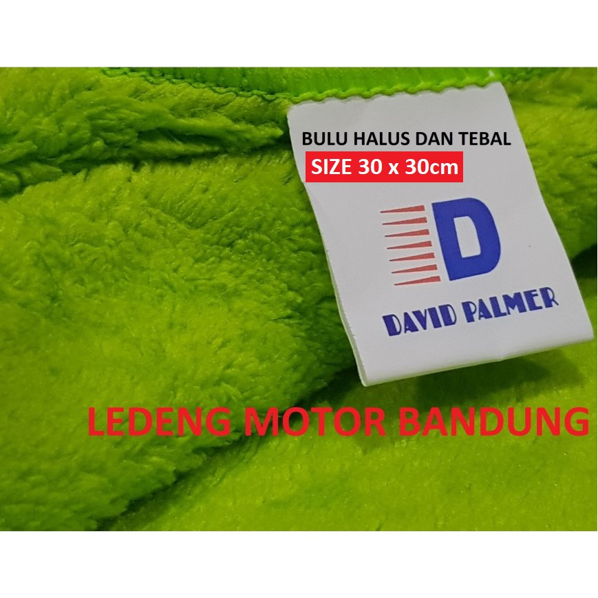 Tebal Microfiber David Palmer Kain Lembut Lap Halus Cuci Body Mobil Motor Dapur Piring Kotor