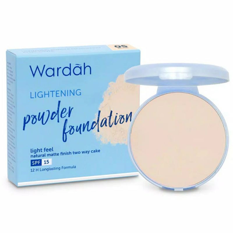 [Refill] Wardah Lightening Powder Foundation Two Way Cake Light Feel