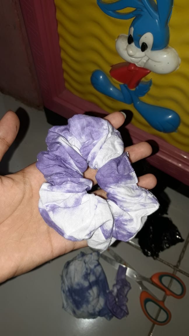 Paket Masker Tie Dye + Konektor Masker Hijab + Ikat Rambut