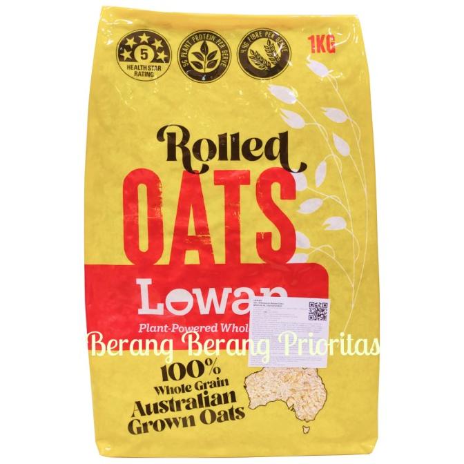 

Lowan Whole Grain Rolled Oats 1 kg / Lowan Rolled Oat
